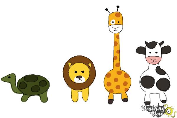 Easy Animals to Draw with Step by Step Tutorials - Kids Art & Craft-saigonsouth.com.vn