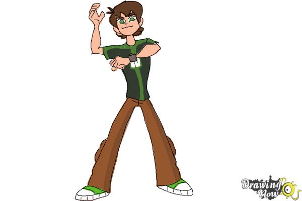 How to Draw Ben 10 Omniverse - Step 10