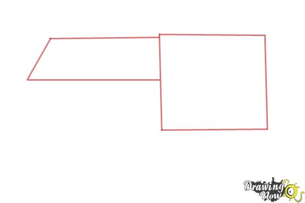 How to Draw a Nerf Gun - Step 1 How to Draw a Nerf Gun - Step 1