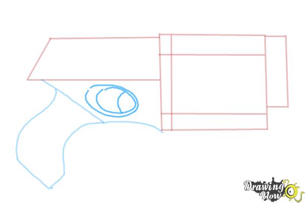 How to Draw a Nerf Gun - Step 4