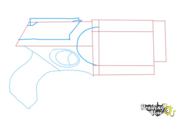 How to Draw a Nerf Gun - Step 5