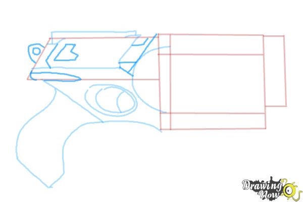 How to Draw a Nerf Gun - Step 6