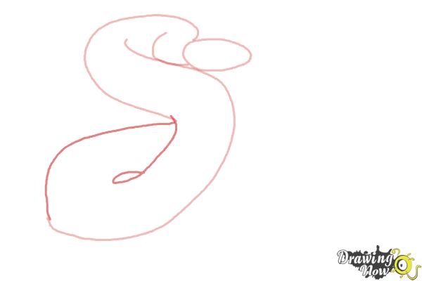How to Draw a Realistic Snake - Step 3 How to Draw a Realistic Snake - Step 3