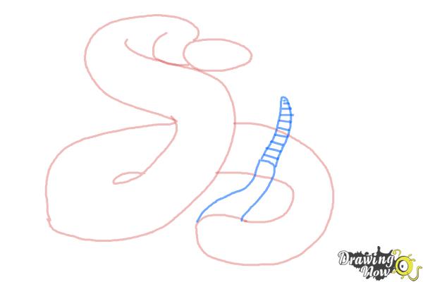 How to Draw a Realistic Snake - Step 5