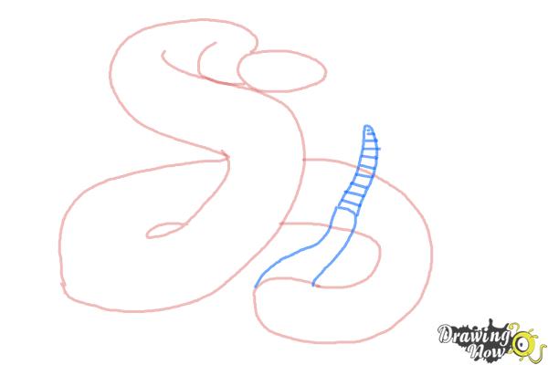 How to Draw a Realistic Snake - Step 5 How to Draw a Realistic Snake - Step 5