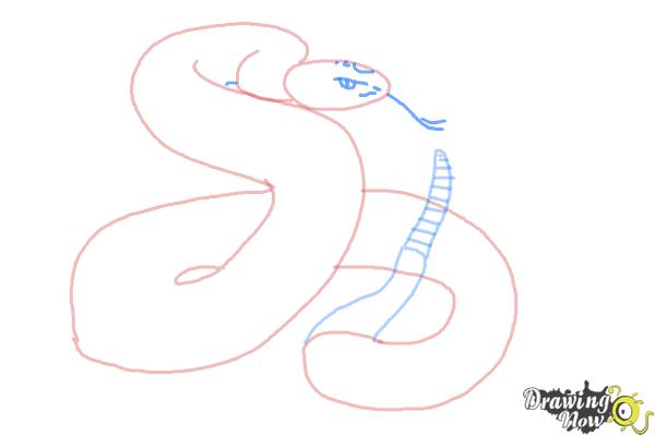 How to Draw a Realistic Snake - Step 6