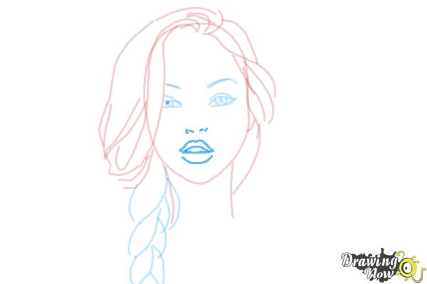 How to Draw a Pretty Girl - Step 7