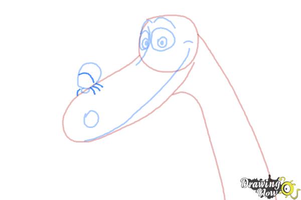 How to Draw Arlo From The Good Dinosaur - Step 7