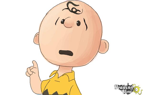 How to Draw Charlie Brown from The Peanuts Movie - Step 9