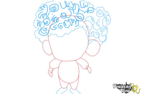 How to Draw Dennis from Hotel Transylvania 2 - Step 7 How to Draw Dennis from Hotel Transylvania 2 - Step 7