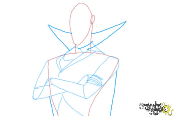 How to Draw Dracula from Hotel Transylvania 2 - Step 7