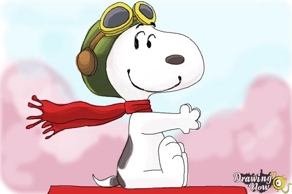 How to Draw Snoopy from The Peanuts Movie - Step 10