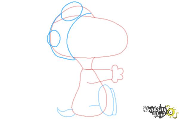 How to Draw Snoopy from The Peanuts Movie - Step 5