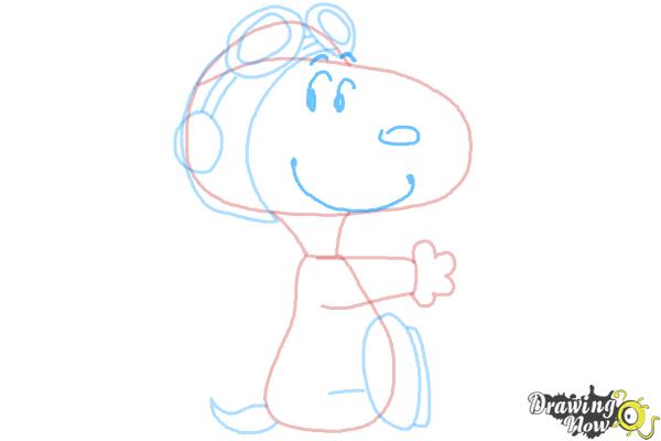 How to Draw Snoopy from The Peanuts Movie - Step 7 How to Draw Snoopy from The Peanuts Movie - Step 7