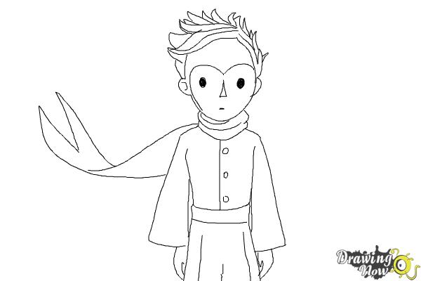 How to Draw The Little Prince - Step 10