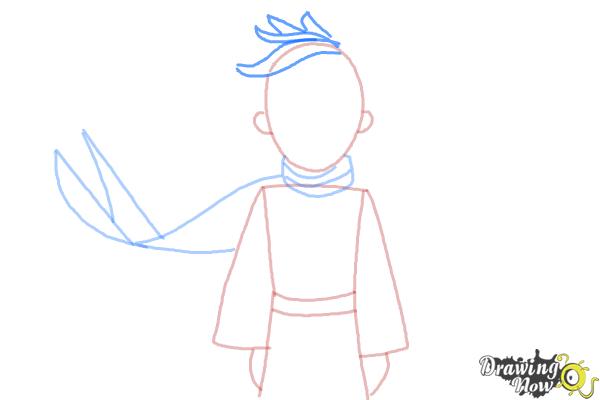 How to Draw The Little Prince - Step 6