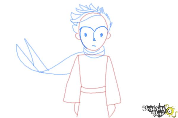 How to Draw The Little Prince - Step 8