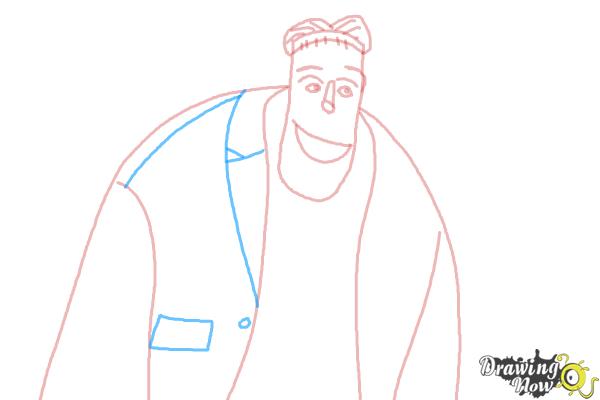 How to Draw Frankenstein from Hotel Transylvania 2 - Step 5 How to Draw Frankenstein from Hotel Transylvania 2 - Step 5