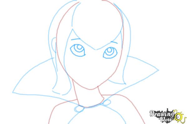 How to Draw Mavis from Hotel Transylvania 2 - Step 6