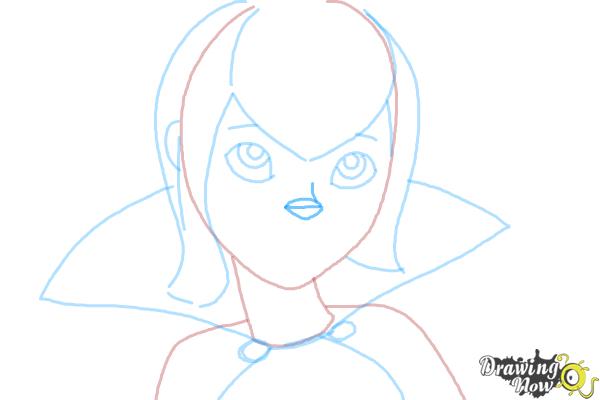 How to Draw Mavis from Hotel Transylvania 2 - Step 7