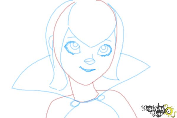 How to Draw Mavis from Hotel Transylvania 2 - Step 8