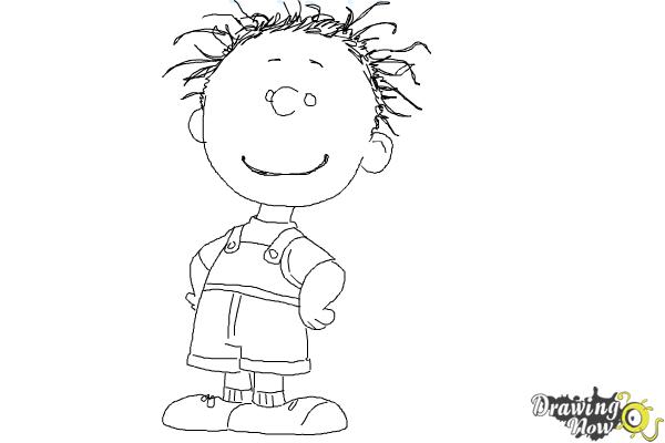 How to Draw Pig Pen from The Peanuts Movie - Step 10 How to Draw Pig Pen from The Peanuts Movie - Step 10
