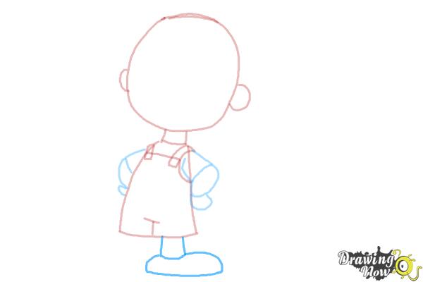 How to Draw Pig Pen from The Peanuts Movie - Step 6