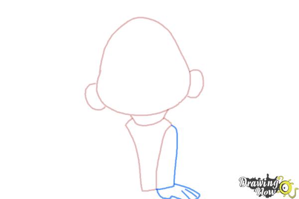How to Draw Spot from The Good Dinosaur - Step 3 How to Draw Spot from The Good Dinosaur - Step 3