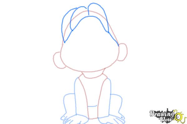 How to Draw Spot from The Good Dinosaur - Step 6 How to Draw Spot from The Good Dinosaur - Step 6