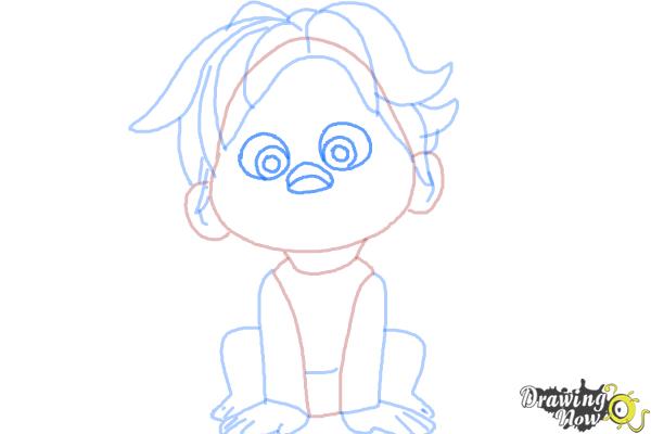 How to Draw Spot from The Good Dinosaur - Step 8 How to Draw Spot from The Good Dinosaur - Step 8