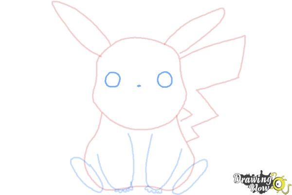 How to Draw Pikachu Easy - Step 7