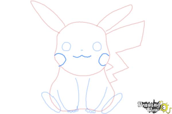 How to Draw Pikachu Easy - Step 8