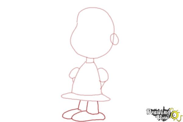 How to Draw Lucy Van Pelt from The Peanuts Movie - Step 4 How to Draw Lucy Van Pelt from The Peanuts Movie - Step 4