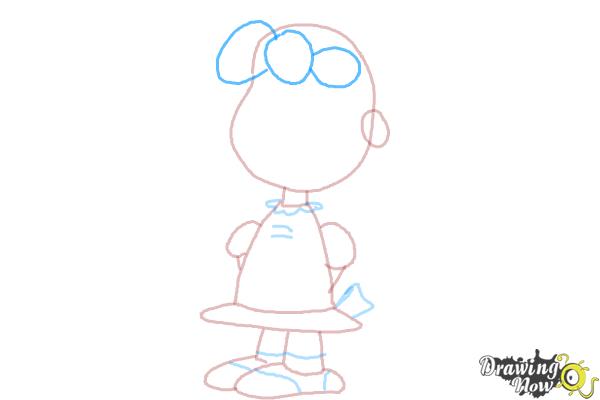 How to Draw Lucy Van Pelt from The Peanuts Movie - Step 6