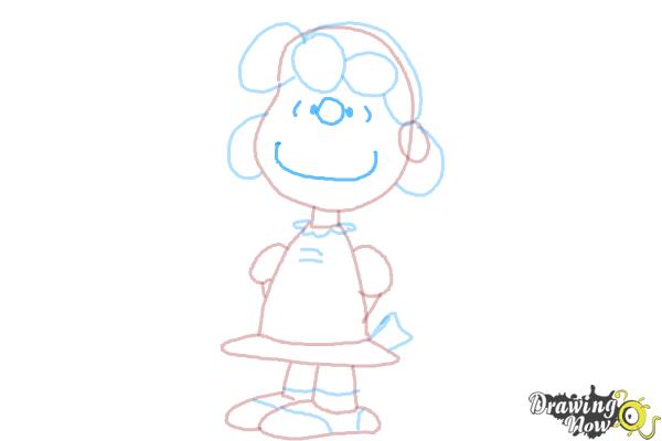 How to Draw Lucy Van Pelt from The Peanuts Movie - Step 8