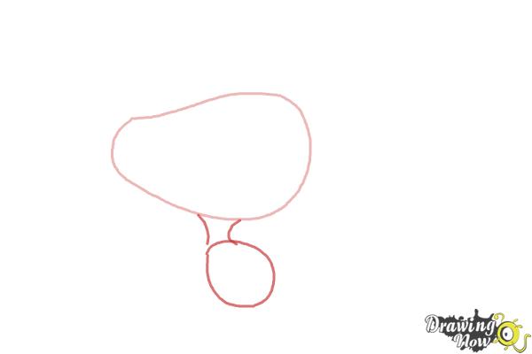 How to Draw Woodstock from The Peanuts Movie - Step 2