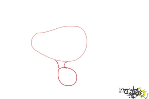 How to Draw Woodstock from The Peanuts Movie - Step 2 How to Draw Woodstock from The Peanuts Movie - Step 2