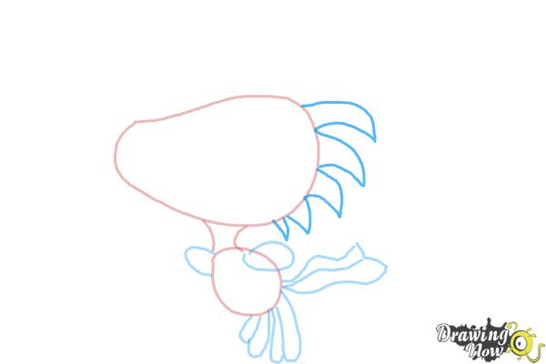 How to Draw Woodstock from The Peanuts Movie - Step 6
