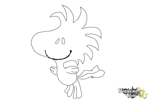 How to Draw Woodstock from The Peanuts Movie - Step 9