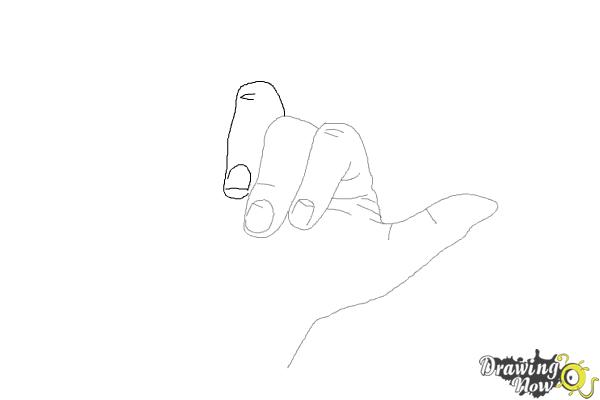 How to Draw a Hand - Step 6