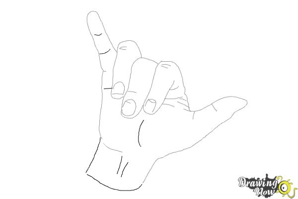 How to Draw a Hand - Step 8 How to Draw a Hand - Step 8