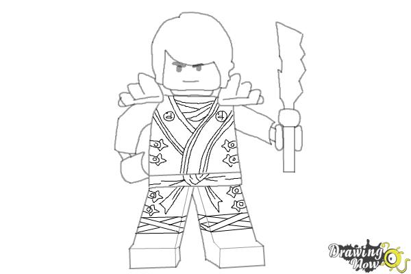 How to Draw Cole from Lego Ninjago - Step 10