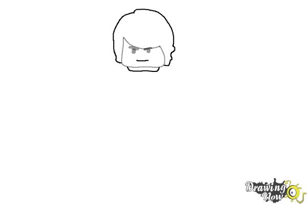 How to Draw Cole from Lego Ninjago - Step 2