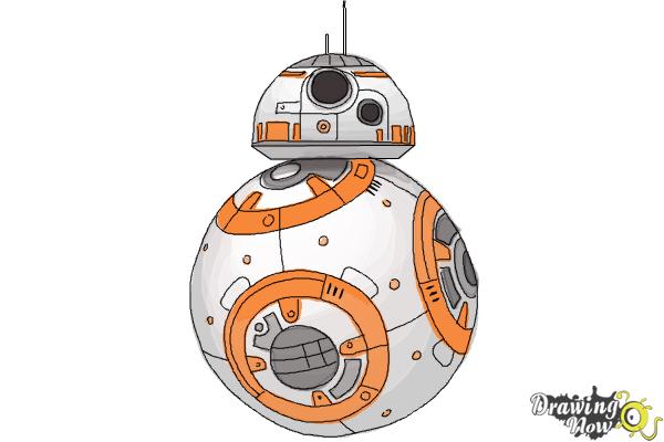 How to Draw BB-8 from Star Wars VII - Step 10