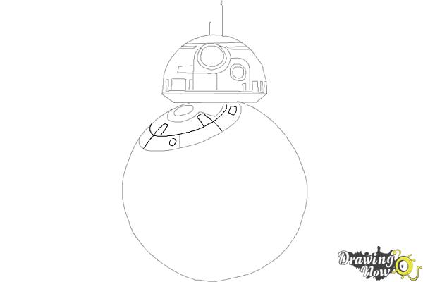 How to Draw BB-8 from Star Wars VII - Step 5