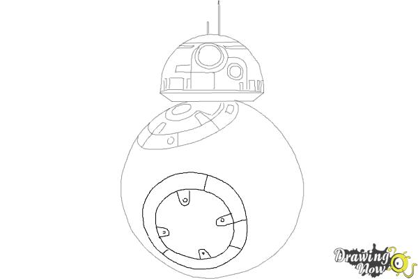 How to Draw BB-8 from Star Wars VII - Step 6