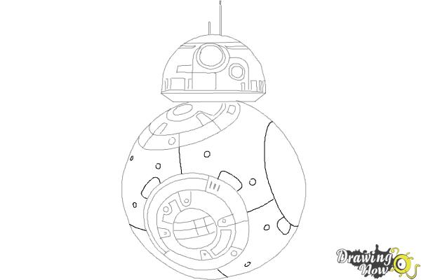 How to Draw BB-8 from Star Wars VII - Step 8