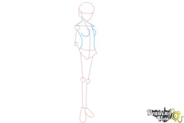 How to Draw Anime Body (Ver 2) - Step 6