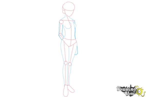 How to Draw Anime Body (Ver 2) - Step 8