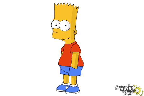 How to Draw Bart Simpson - Step 10